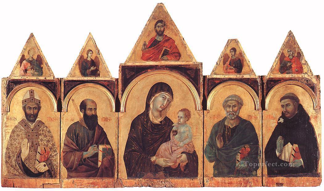 Polyptych No 28 Sienese School Duccio Oil Paintings